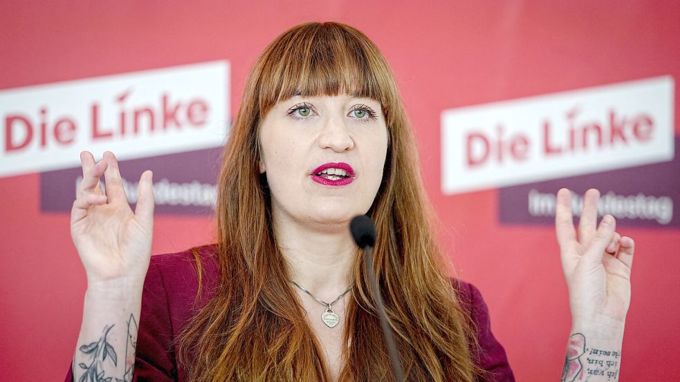 Linkenpolitikerin Reichinnek: Kürzungspläne der Bundesregierung sind „absoluter Irrsinn“. Foto: dpa/Kay Nietfeld