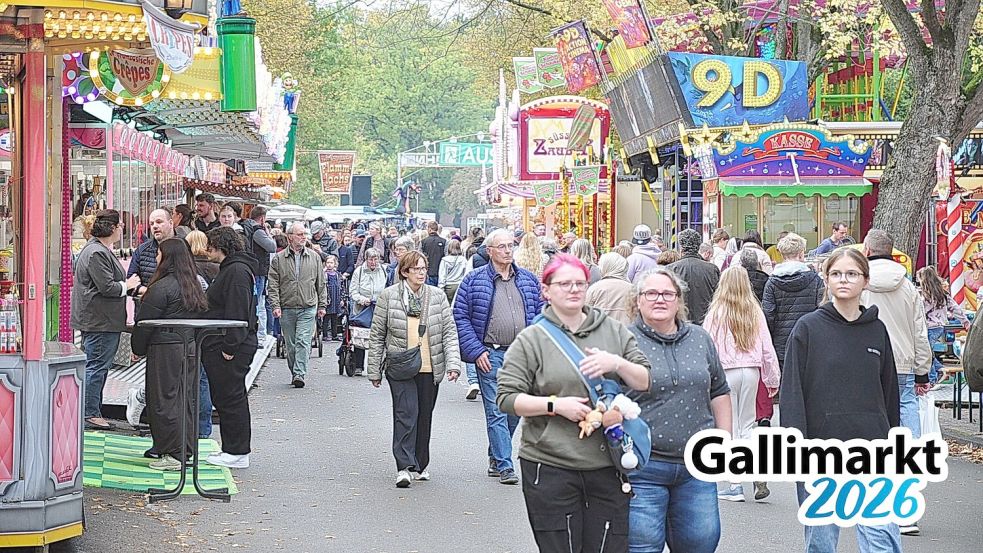 Auch am Freitagnachmittag besuchten wieder Tausende Menschen den Gallimarkt in Leer. Zweieinhalb Tage des fünftägigen Volksfestes sind mittlerweile um. Foto: Bodo Wolters