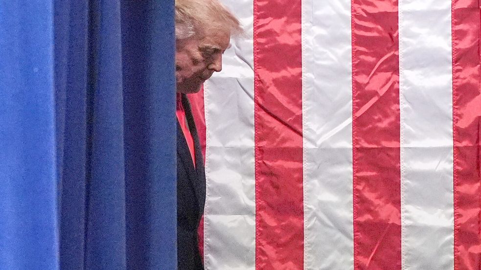 Wie geht es den USA unter Präsident Trump? (Archivbild) Foto: Alex Brandon/AP/dpa
