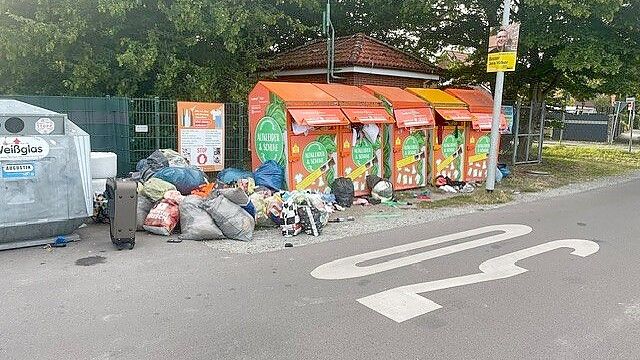 So sieht es immer häufiger Containerplätzen aus. Foto: privat