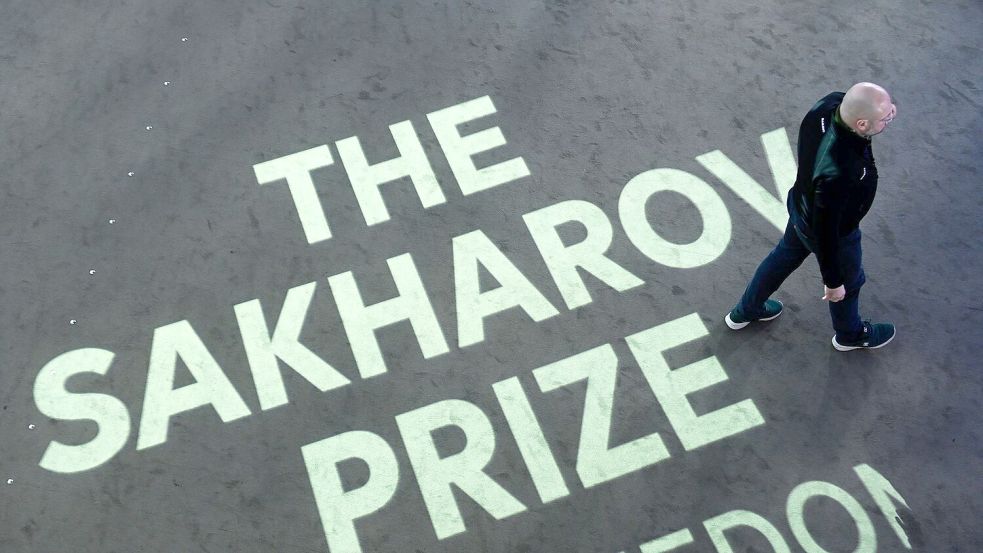 Der Sacharow-Preis wird jedes Jahr verliehen. (Archivbild) Foto: Pascal Bastien/AP/dpa