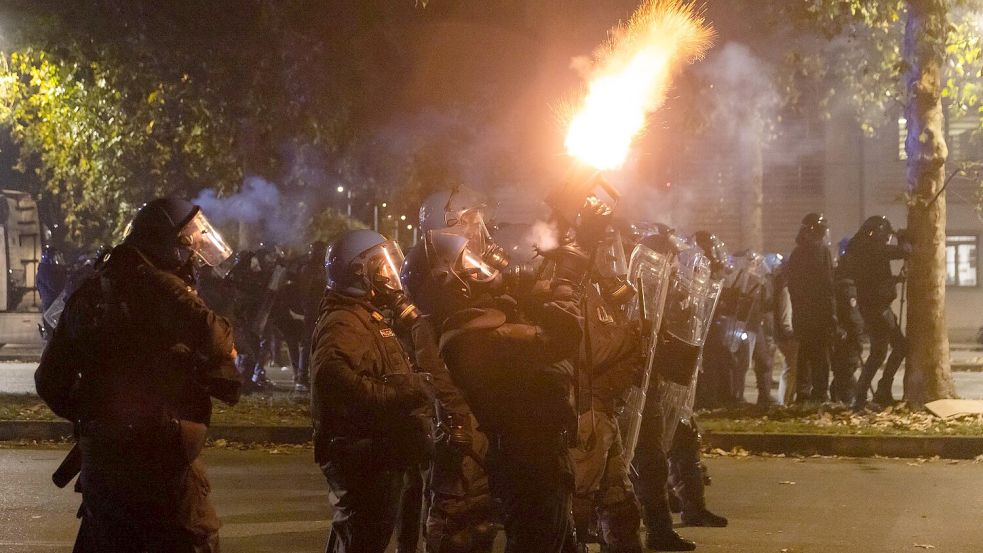 Auch in Italien kam es zu Zusammenstößen. Foto: Mauro Ujetto/LaPresse/AP/dpa