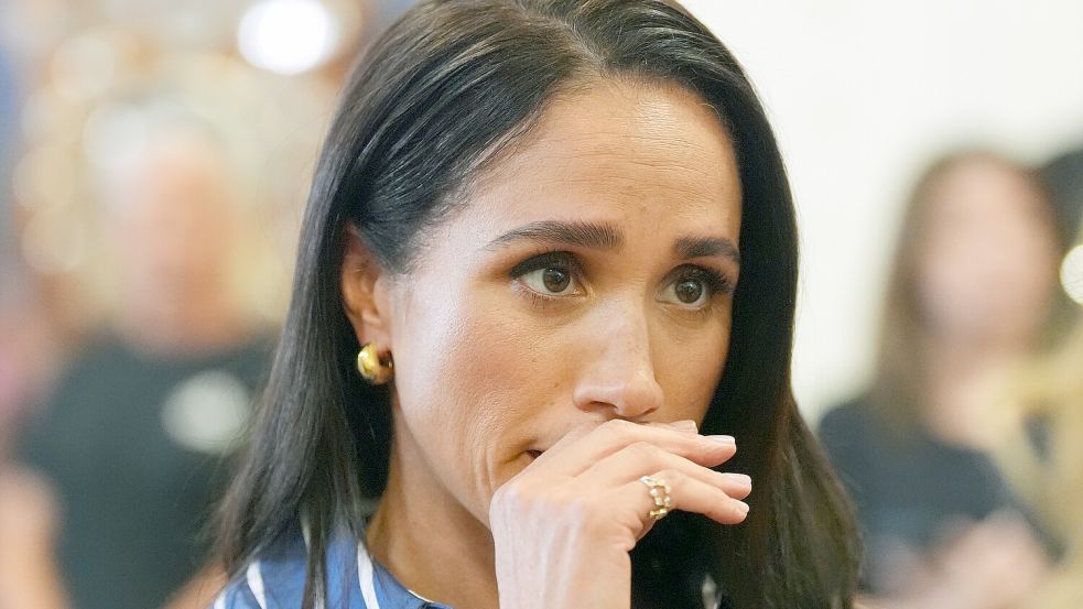 Herzogin Meghan reagierte bestürzt über die Anschuldigungen gegen ihren Vater Thomas Markle, der Darstellungen sexuellen Kindesmissbrauchs besessen haben soll. Foto: dpa/PA Wire/Jonathan Brady