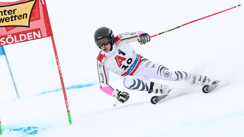 Zweitbester Deutscher im Riesenslalom: Anton Grammel. Foto: Marco Trovati/AP/dpa