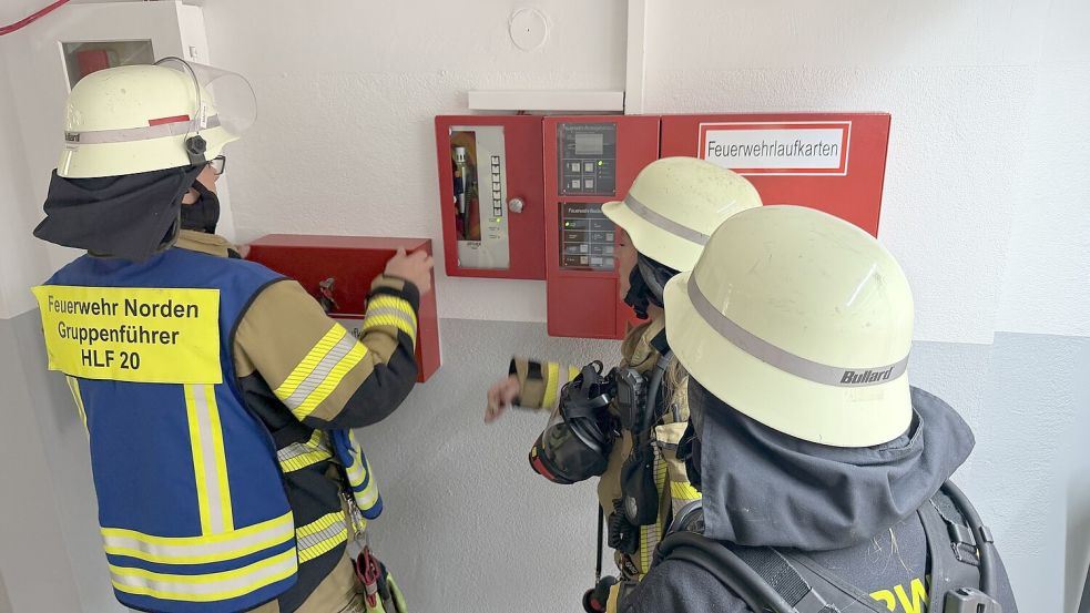 Die Feuerwehr rückte in die Conerus-Schule in Norden aus. Foto: Feuerwehr Norden/Thomas Weege