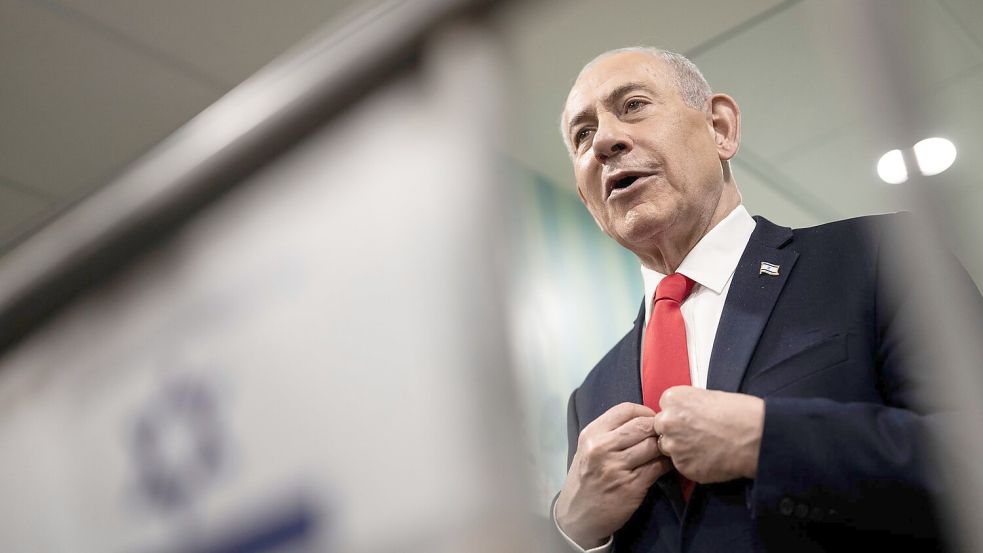 Laut Prognosen liegt Netanjahus Partei vorn.  Foto: Jewel Samad/Pool AFP via AP/dpa