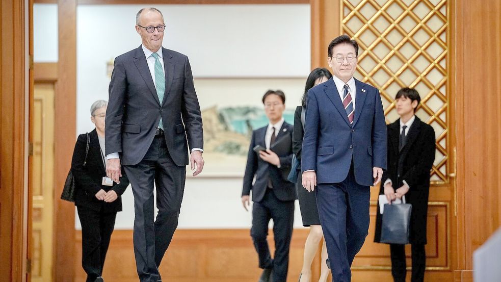 Südkorea ist die dritte Station der Asienreise des Kanzlers. Foto: Kay Nietfeld/dpa