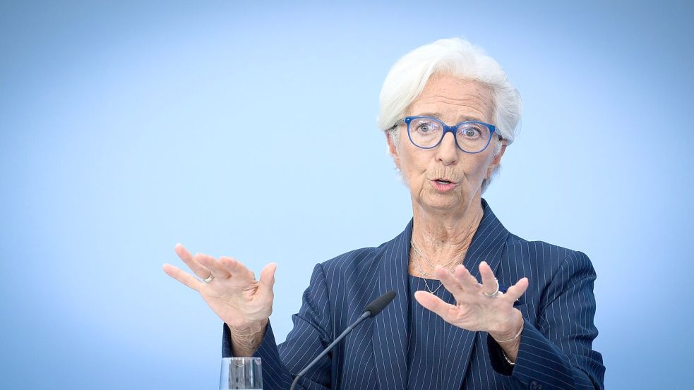 Präsidentin Christine Lagarde hat die EZB durch unsichere Zeiten gesteuert, Anfang Februar tritt sie vorzeitig zurück. (Archivbild) Foto: Bernd von Jutrczenka/dpa