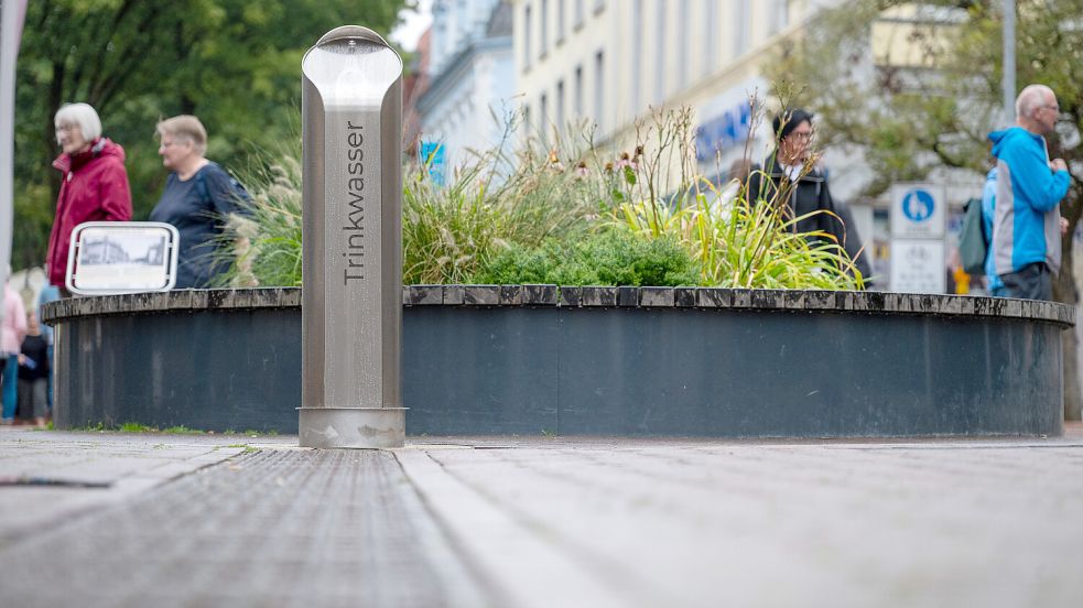 Brunnen aufgestellt: Frisches Trinkwasser für Gäste der Leeraner ...