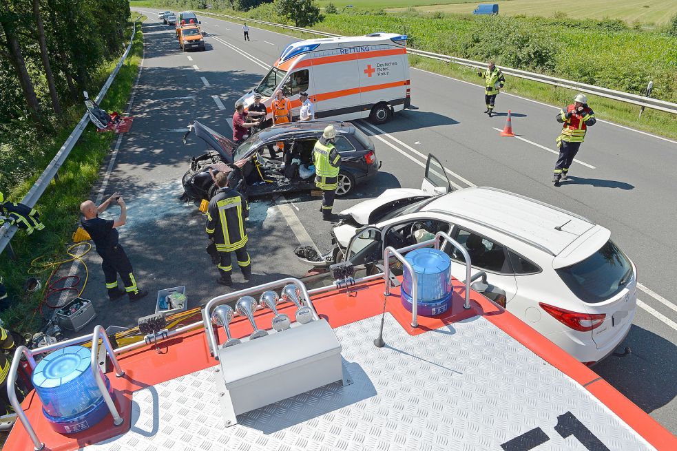 Unfall auf der B72 Eine Person in Lebensgefahr GeneralAnzeiger